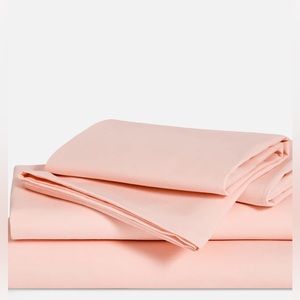 Brooklinen rose quartz queen sheet set